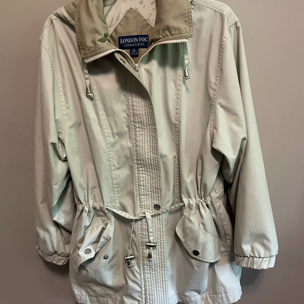 Women's London Fog, Limited Edition, jacket with hood, beige